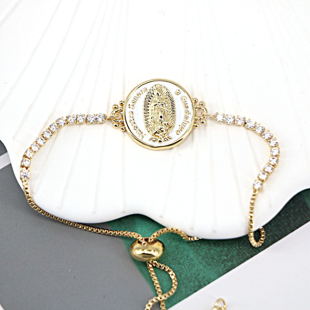 Wholesale Copper Micropaved Zirconia Bracelet